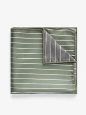 Pinstriped Pocket Square Silk