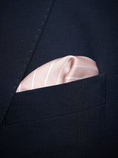 Pinstriped Pocket Square Silk
