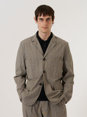 Grey Brown Wales Glen Check Barra Jacket