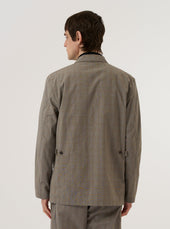 Grey Brown Wales Glen Check Barra Jacket