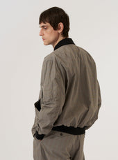 Grey Brown Wales Glen Check Ns Bomber Jacket
