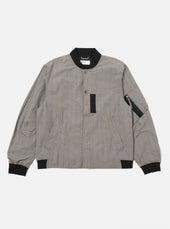 Grey Brown Wales Glen Check NS Bomber Jacket
