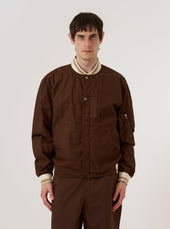 Peached Poplin Ns Bomber Jacket