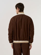 Peached Poplin Ns Bomber Jacket