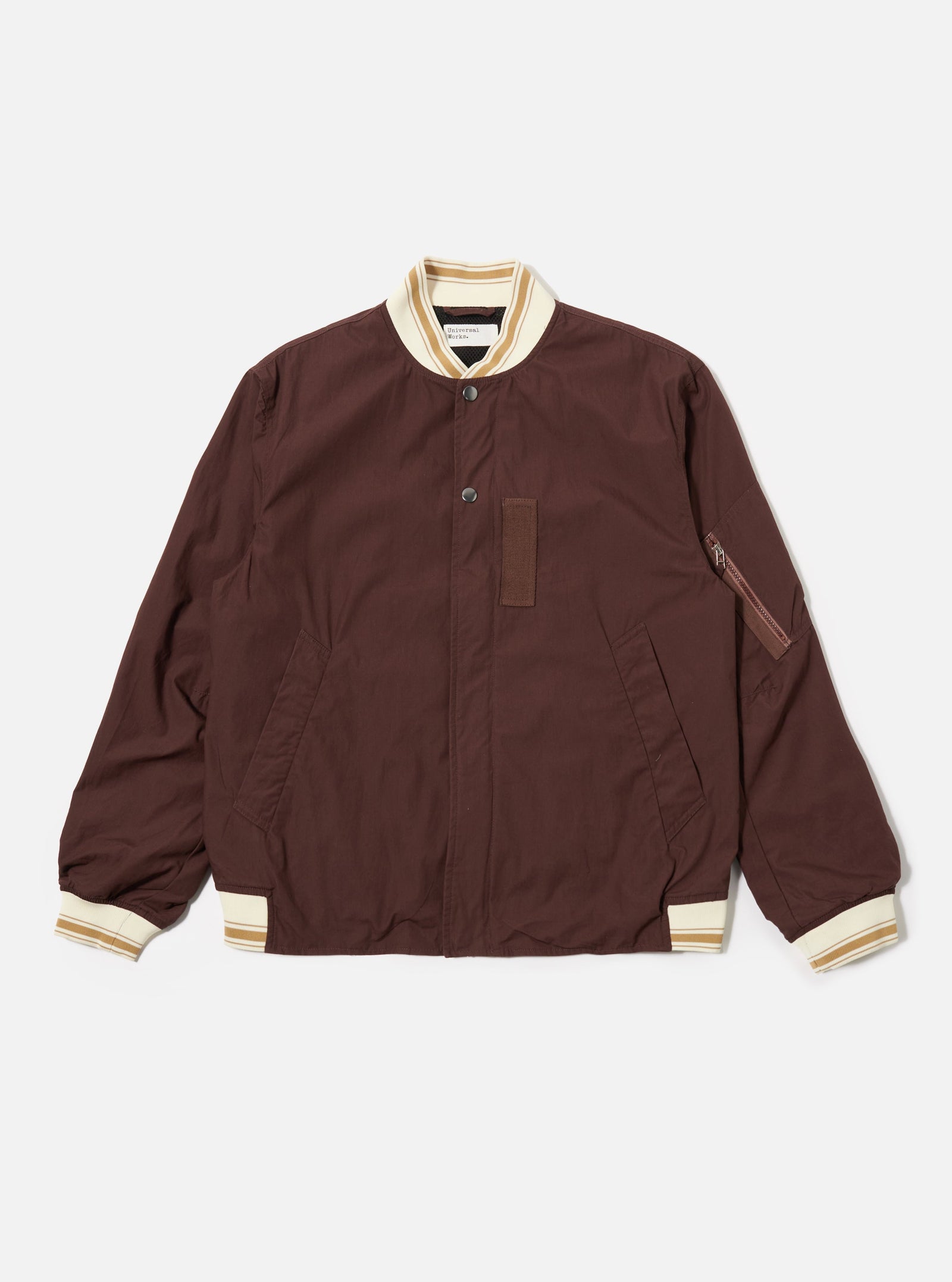 Peached Poplin Ns Bomber Jacket