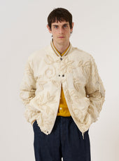3d Flower Ns Bomber Jacket