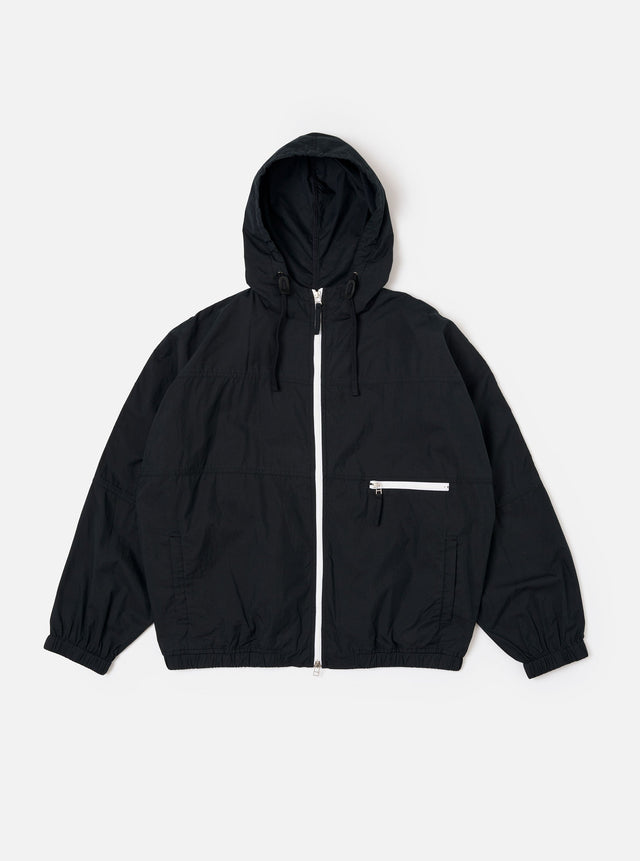 Navy Cotton Reycled Nylon Mix Daley Jacket
