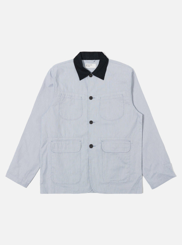 Navy Kennedy Stripe Labour Jacket
