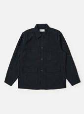 Dark Navy Ospina Cotton Labour Jacket