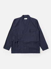 Navy Peached Poplin Osaka Work Jacket