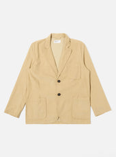 Sand Organic Fine Cord Two Button Jacket