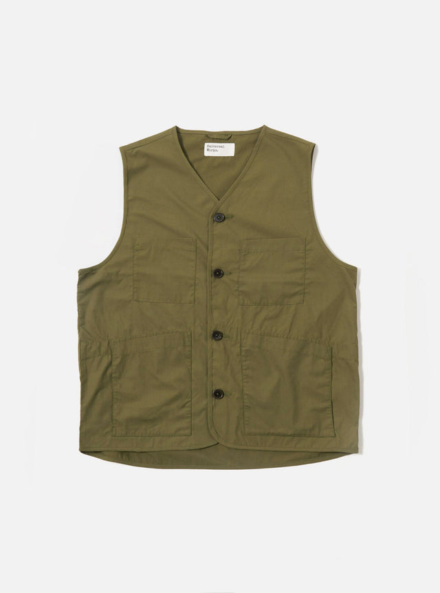 Olive Recycled Polytech City Waistcoat