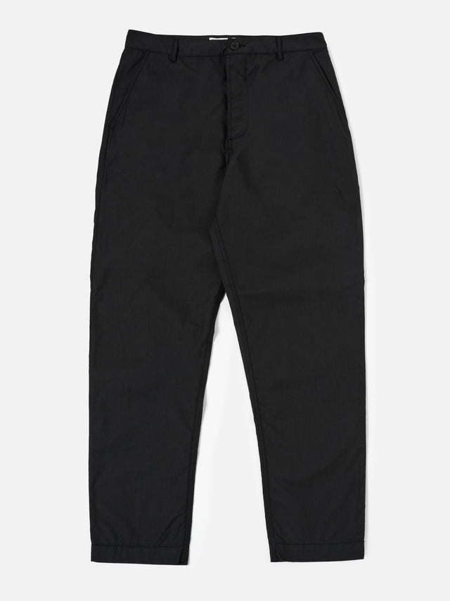 Black Recycled Polytech Military Chino