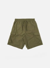 Olive Recycled Polytech Parachute Short