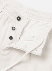 Slub Drill Pleated Track Short