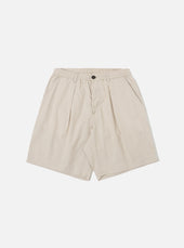 Brown Kennedy Stripe Pleated Track Short