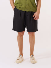 Recycled Polytech Pleated Track Short