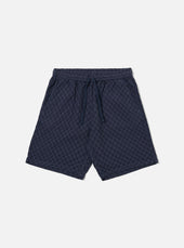 Navy Dot Waffle Simple Short