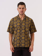 Cape Block Print Camp Shirt