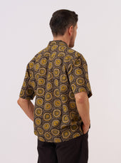 Cape Block Print Camp Shirt