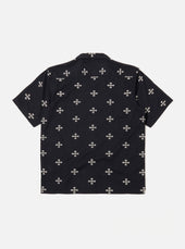 Embroidered Diamond Camp Shirt