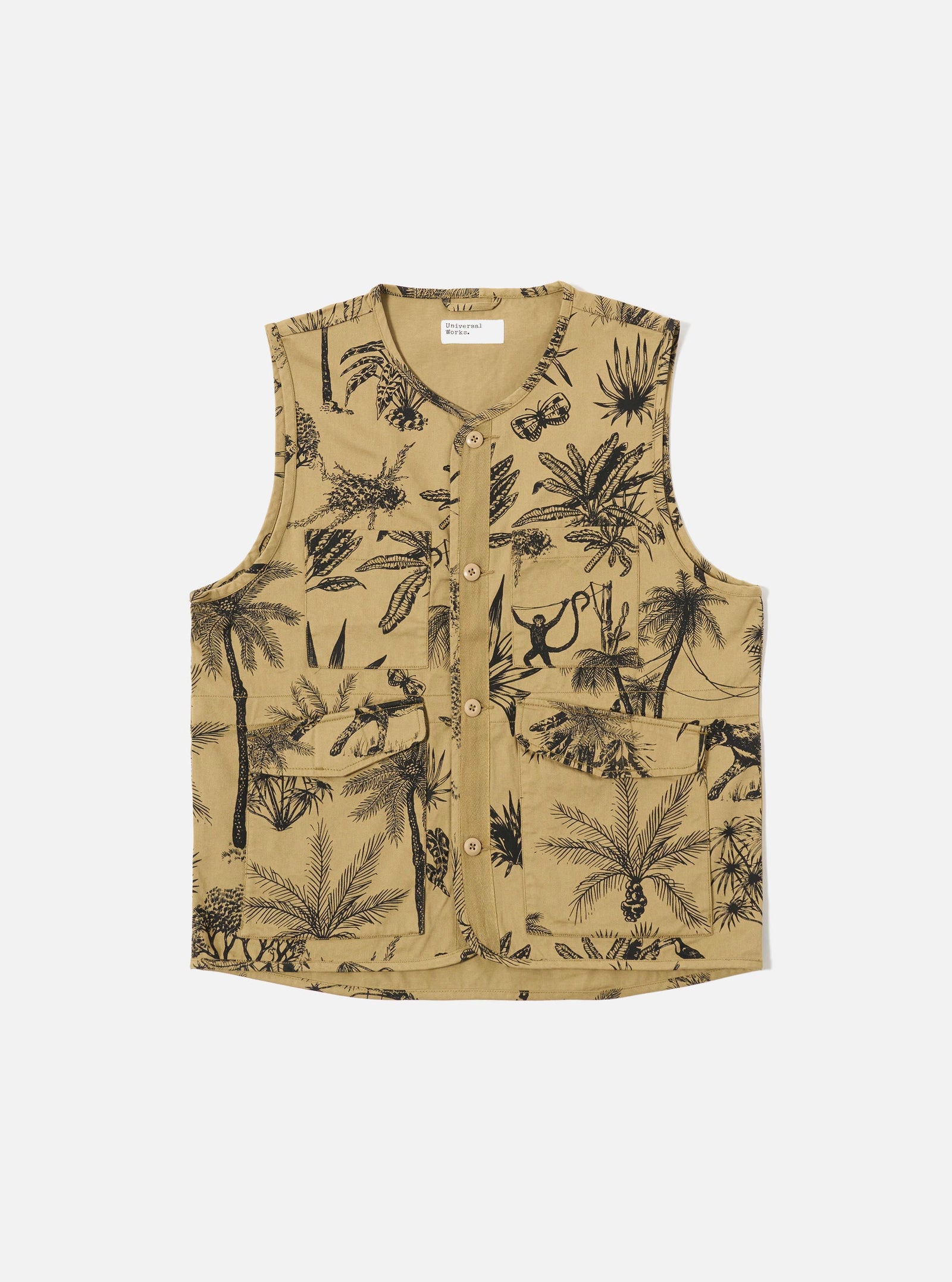 Jungle Toile Twill 4 Pocket Gilet