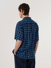 Block Print Circles Camper Shirt