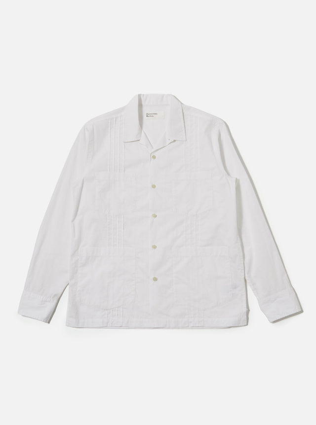 White Poplin Dwight Overshirt