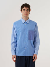 Fil A Fil Mixed Square Pocket Shirt