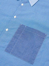 Fil A Fil Mixed Square Pocket Shirt