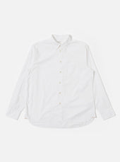 White Poplin Patched Lazy Day Shirt