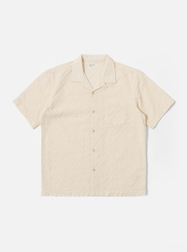Ecru Dot Waffle Road Shirt