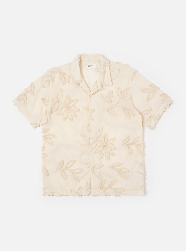 Ecru 3D Flower Road Shirt