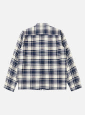 Texture Plaid Zip Shirt