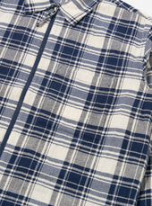 Texture Plaid Zip Shirt