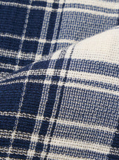 Texture Plaid Zip Shirt