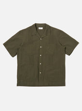 Olive Tech Cotton S/S Dwight Overshirt