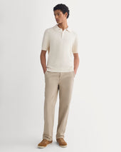 Seed Stitch Polo | Birch
