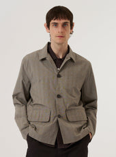 Grey Brown Wales Glen Check Franck Jacket