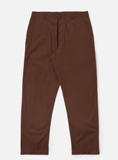 Brown Peached Poplin Military Chino