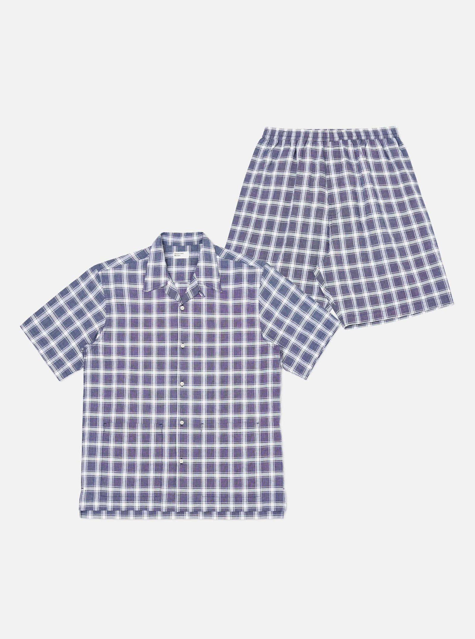 Chambray Check Short Pyjama Set