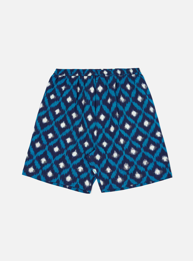 Indigo Diamond Ikat Pyjama Short