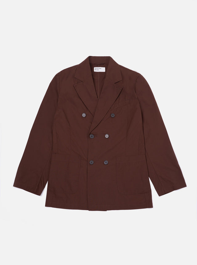 Brown Peached Poplin Manor Jacket