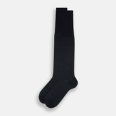 Pale Blue Polka Dot Long Socks