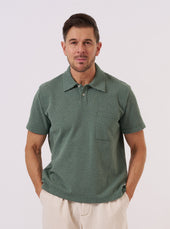 Green Argyll Jersey Newlyn Polo
