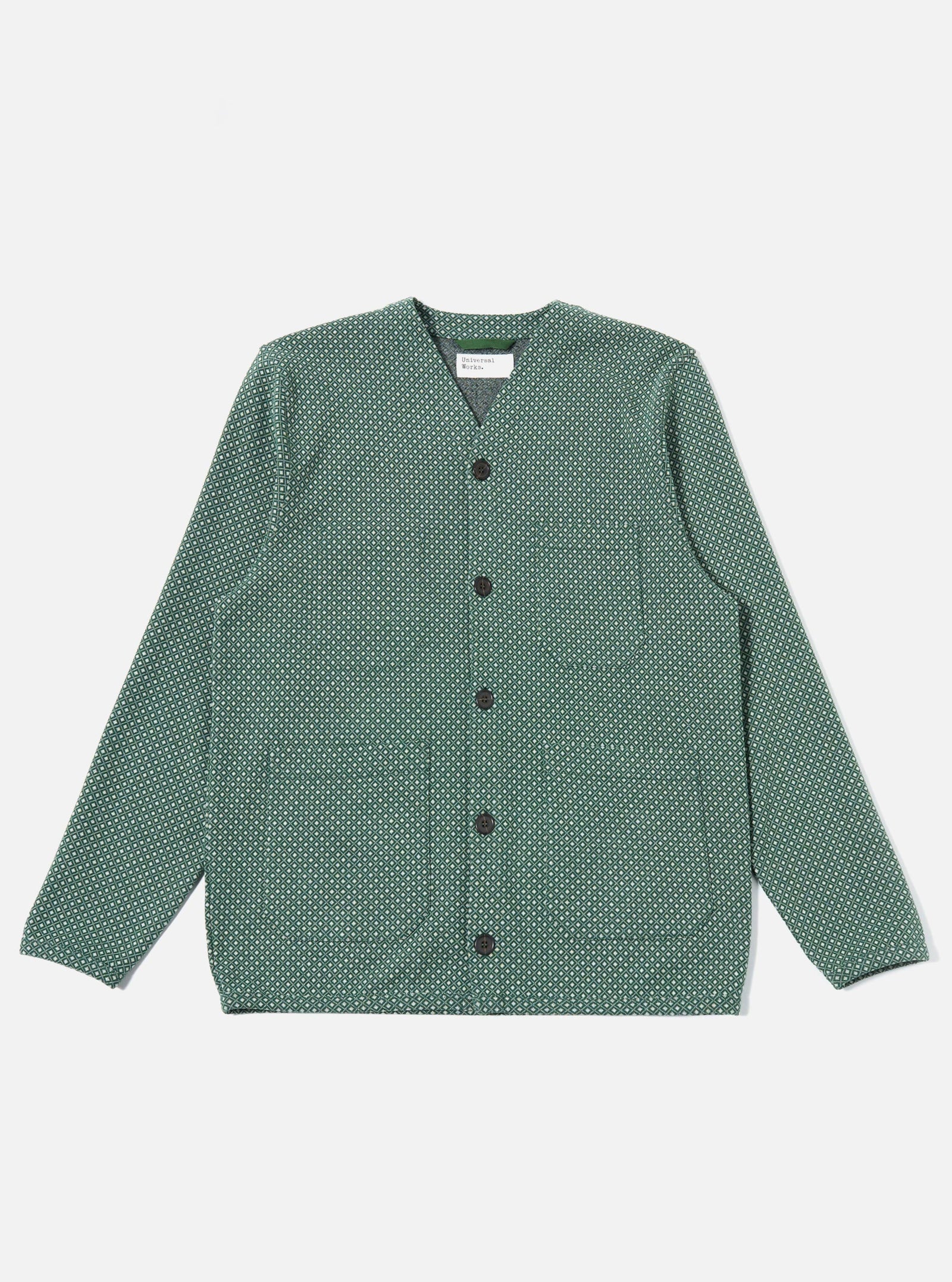 Green Argyll Jersey Cardigan
