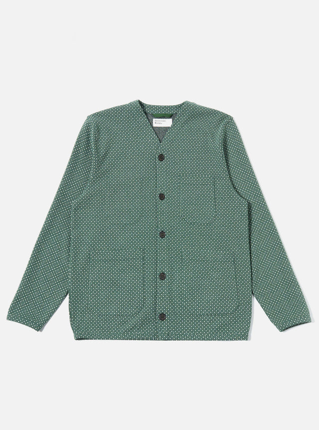 Green Argyll Jersey Cardigan
