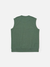 Green Argyll Jersey Sleeveless Crew