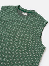 Green Argyll Jersey Sleeveless Crew