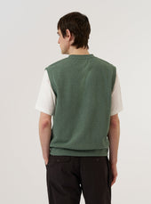 Green Argyll Jersey Sleeveless Crew